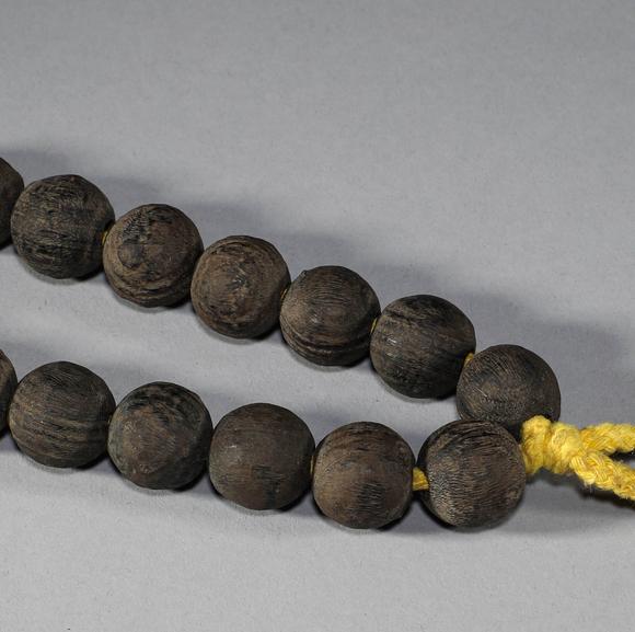 清代沉香木手持