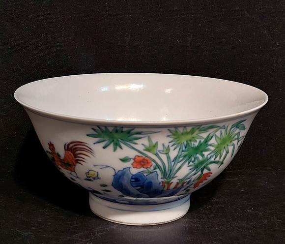 书画艺拍成化斗彩鸡缸碗