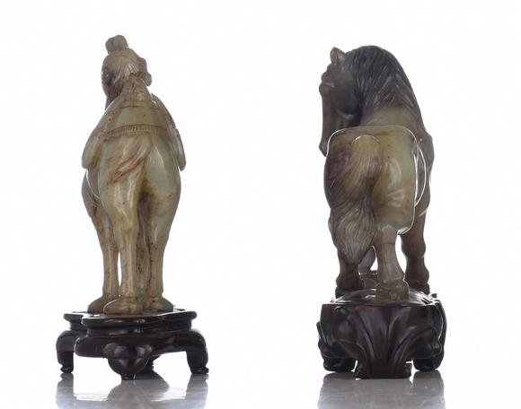 carlo bonte auctionsa collection of semi-precious stone figures