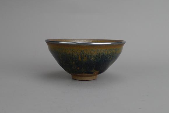 宋建窑银缘兔毫盏