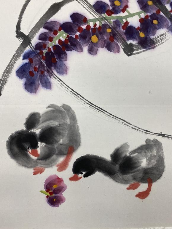 娄师白紫藤小鸭