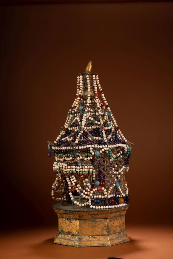 中国宋代铜鎏金七宝舍利塔