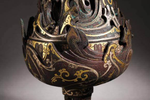 明代错金银博山炉