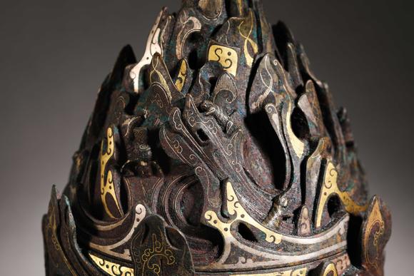 明代错金银博山炉