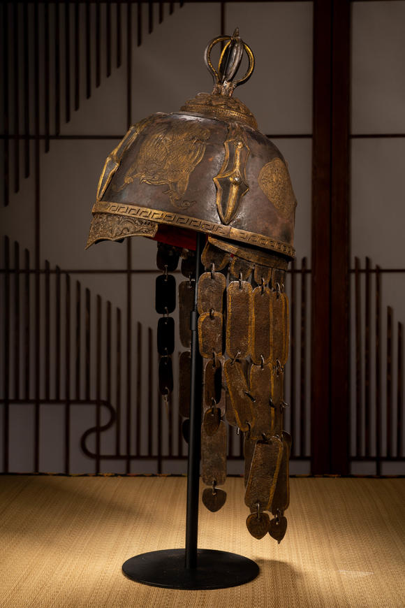 日本东海名古屋元代 铁头盔