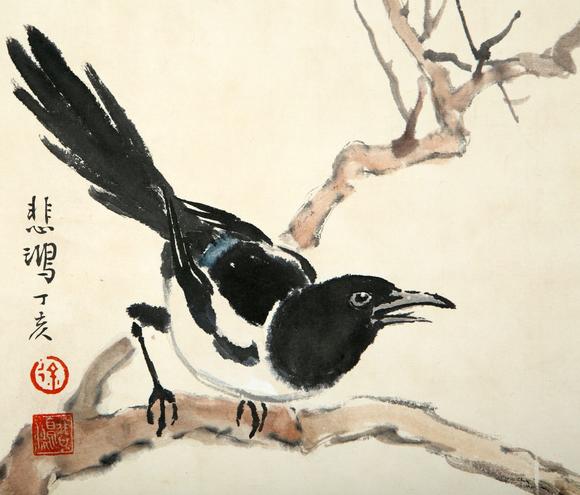 st古美术徐悲鸿 喜鹊