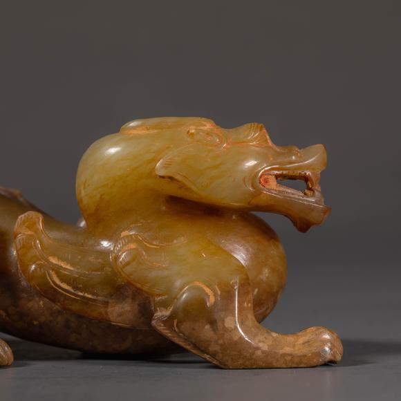 中国明代和田玉兽