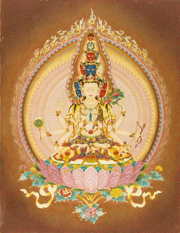 聆花十一面千手观音