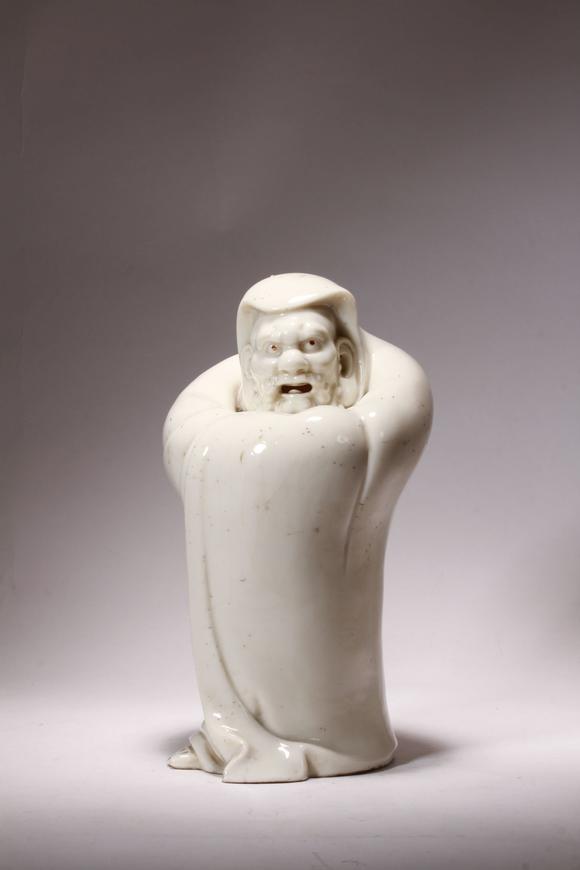 德化白磁达摩立像高清大图_易拍全球中部国际明清之富贵佳瓷拍品介