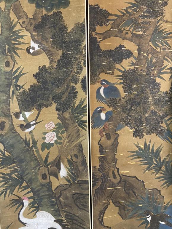 宋徽宗百鸟朝凤八条屏