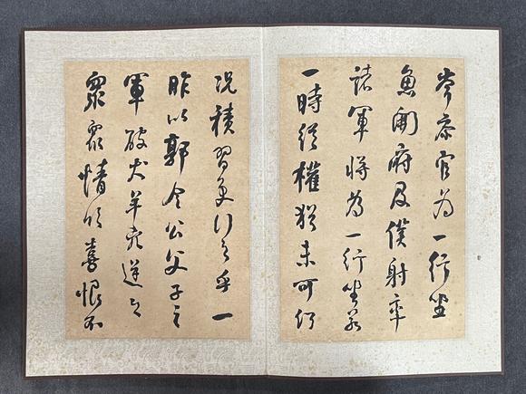 何绍基草书书法六开册页