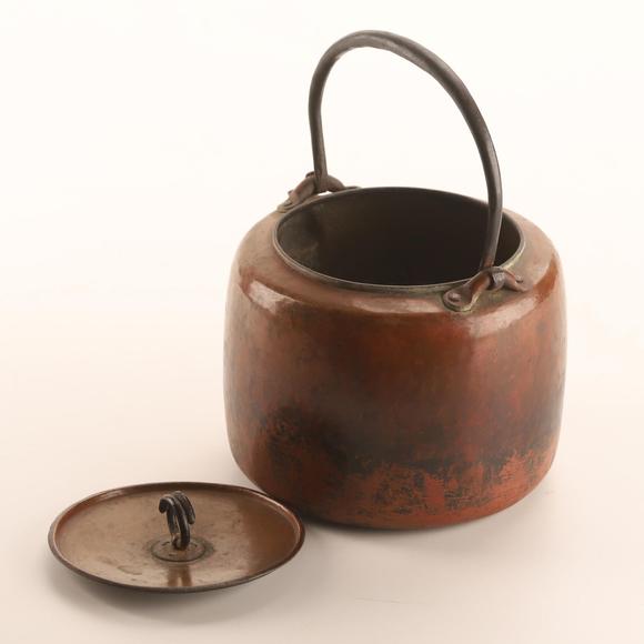 日本四国拍卖真鍋靜良 口打出 銅瓶