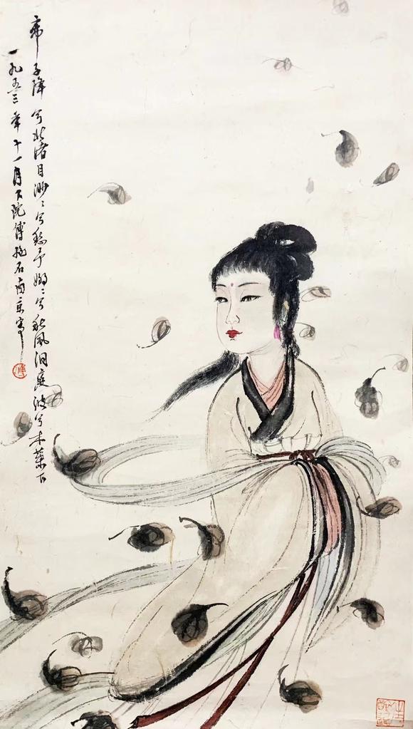 傅抱石 傅抱石 湘夫人_傅抱石 傅抱石 湘夫人估价_傅抱石 傅抱石 湘夫人高清大图_易拍全球东京四季春秋中國書畫珍品之夜拍品介绍