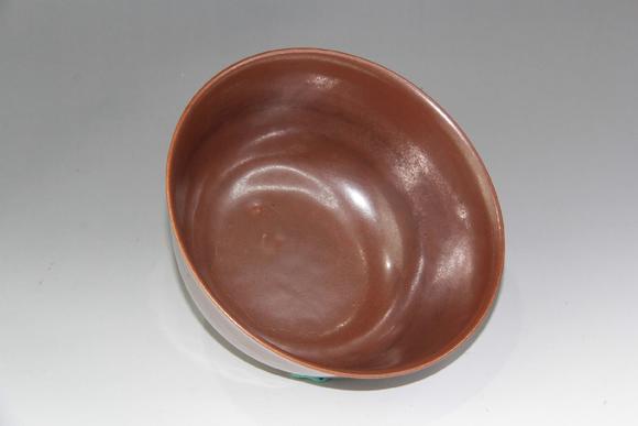 大清乾隆年制紫金釉碗achinesevioletgoldglazedporcelainbowl