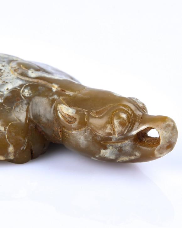 高古玉鸟摆件 a craved jade bird_高古玉鸟摆件 a