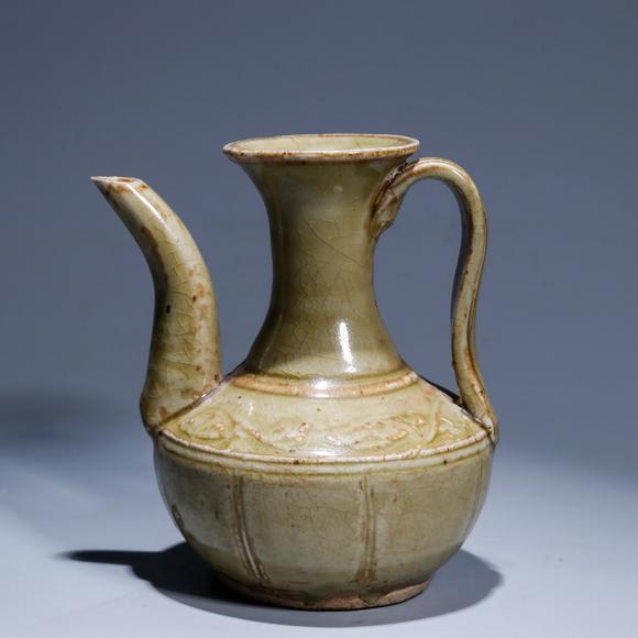 宋代瓜棱青瓷执壶_宋代瓜棱青瓷执壶估价_宋代瓜棱青瓷执壶高清大图_