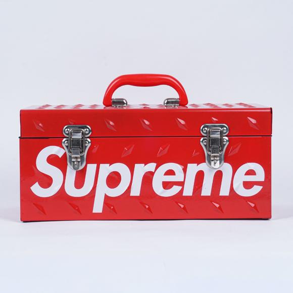 华艺国际supreme diamond plate tool box 红色大号工具箱