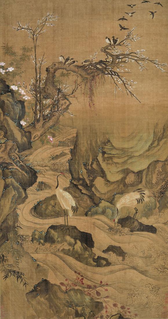 佚名佚名 梅鹤_佚名佚名 梅鹤估价_佚名佚名 梅鹤高清大图_易拍全球华