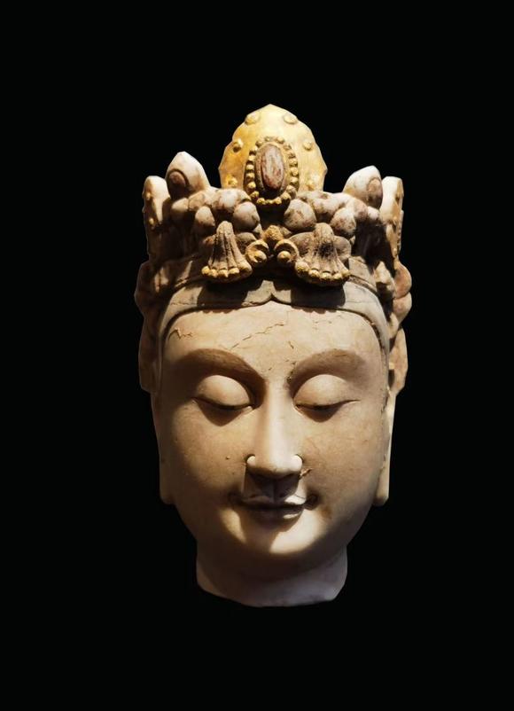 唐代汉白玉观音whitemarbleguanyinintangdynasty