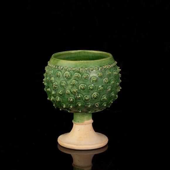 greenglazedcupfromtang中国唐代绿釉杯子