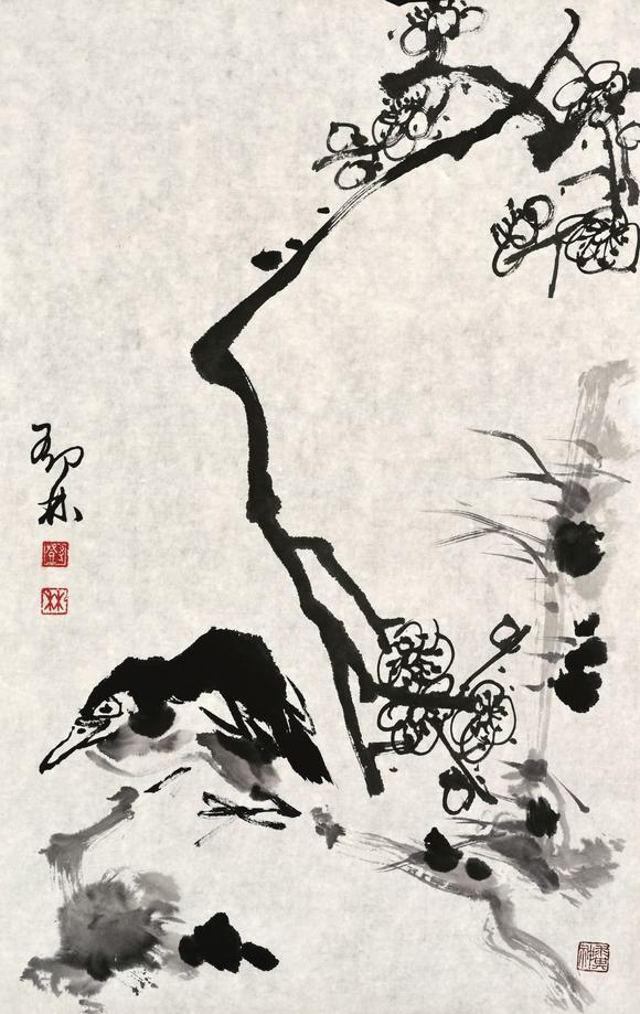 邓林b1941寒鸦图