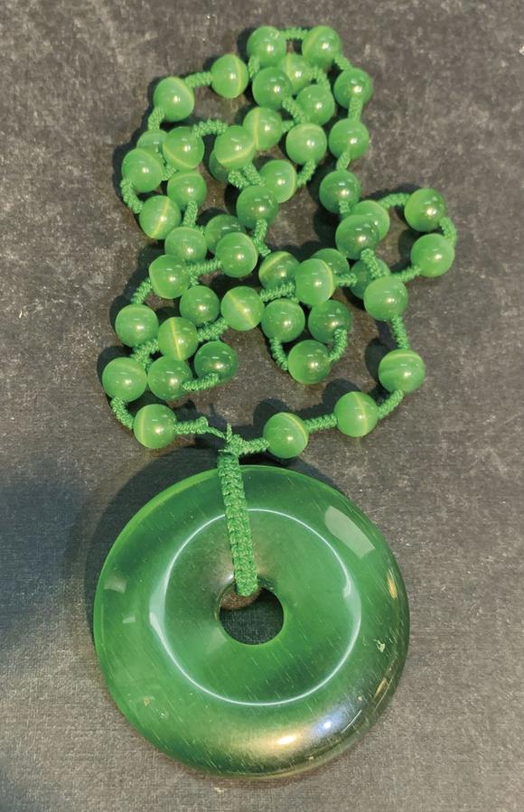 绿猫眼石吊坠项链_绿猫眼石吊坠项链估价_绿猫眼石吊坠项链高清大图_