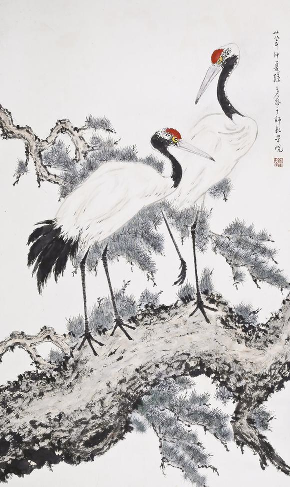 鹤寿图估价_孙多慈孙多慈 鹤寿图高清大图_易拍全球嘉盛轩德中国书画