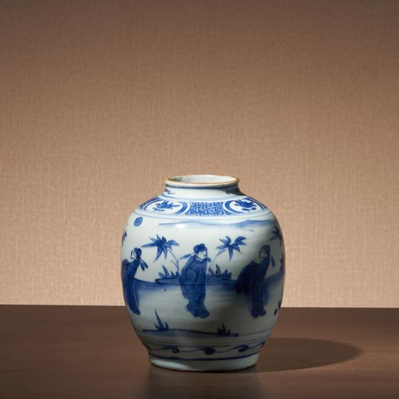 chongzhengaoshifigurejarsofmingdynasty明代崇祯高士人物罐