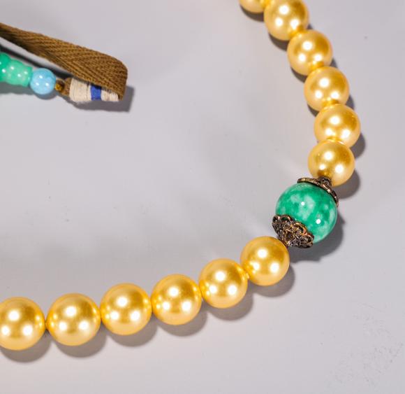 108颗金色东珠朝珠