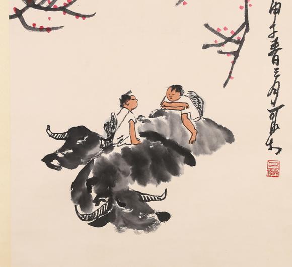 achinesepaintinglikeranmark李可染牧牛童