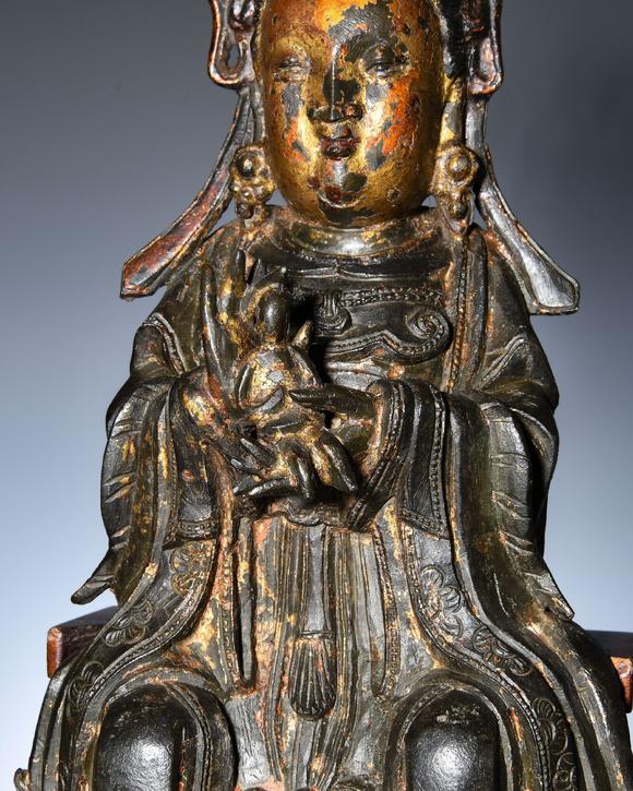 bixiayuanjunstatueinmingdynasty明代碧霞元君像