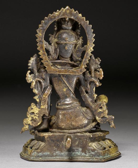 鎏金铜合金帝释天像