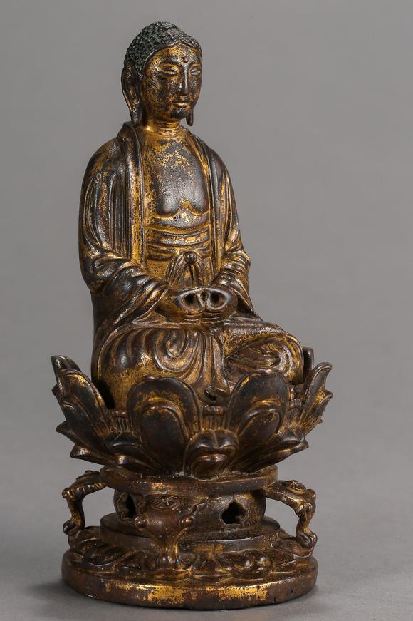 中国辽代铜鎏金佛像liaodynastychinesebronzegiltbuddhastatues
