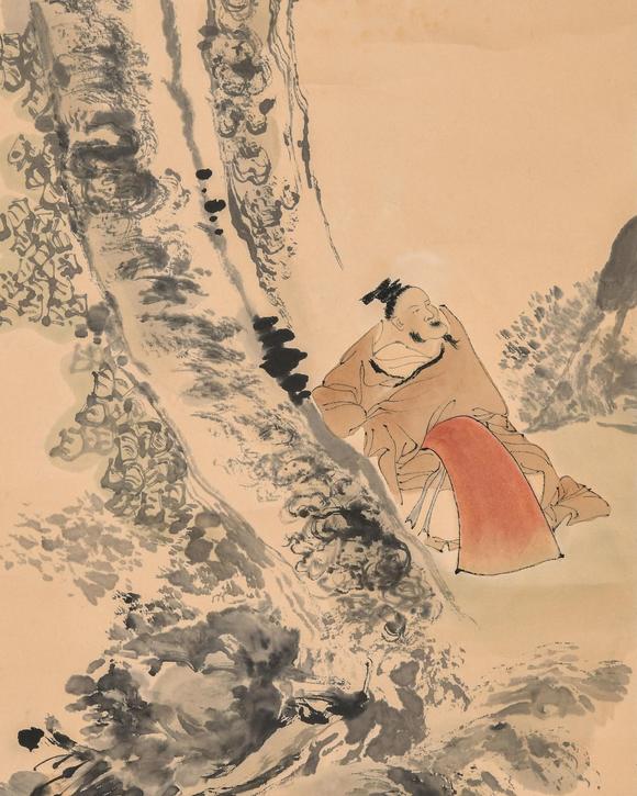 倪田墨耕松下人物nitian2052230000