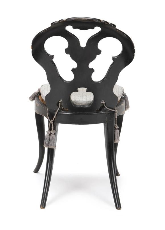 john moran auctioneersa papier-m09ché side chair